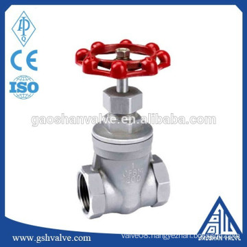 cf8m threaded non rising stem water gate valve